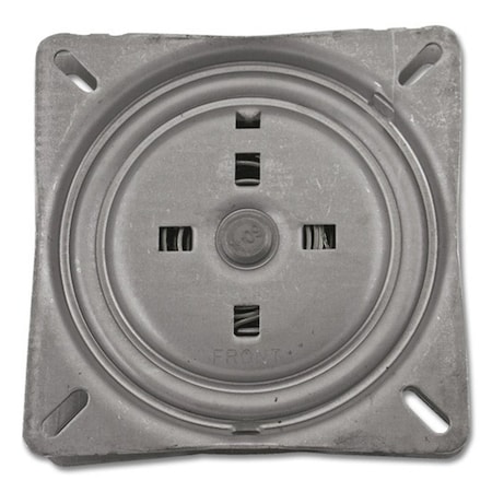 Trendler 3 DegreeTilt with 90 DegreeReturn 7 in. Metal Stool Swivel 40.712R.3